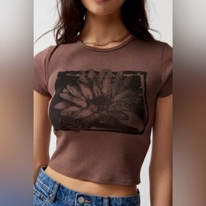 Urban outfitters lotus baby tee